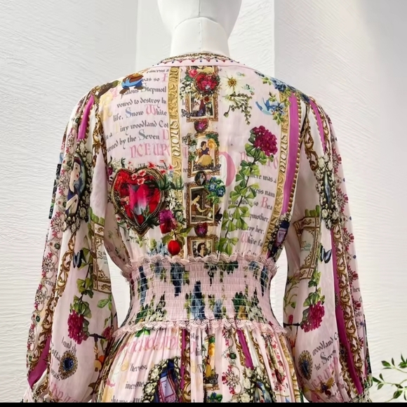 Vibrant Patterned Maxi Dress - Picture 8 of 16